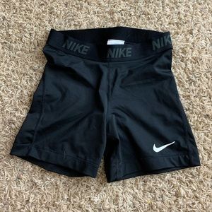 Black Nike pro shorts